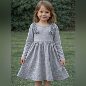 Gray and Pink Kids Dress
